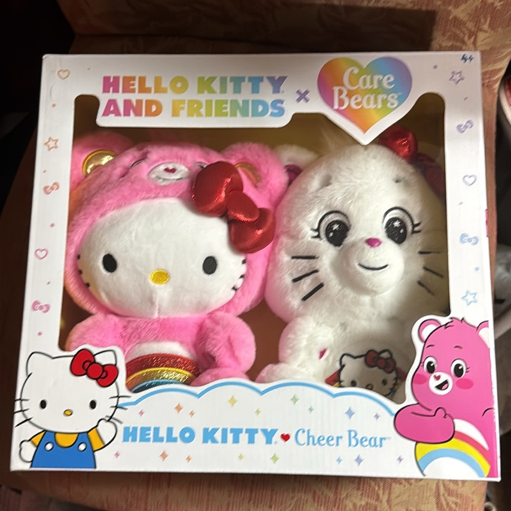HELLO Kitty/Carebear🌈Loungefly Wallet+🧸🎀NIB Stuffed Set+You Suck💗lip balm - Picture 4 of 16